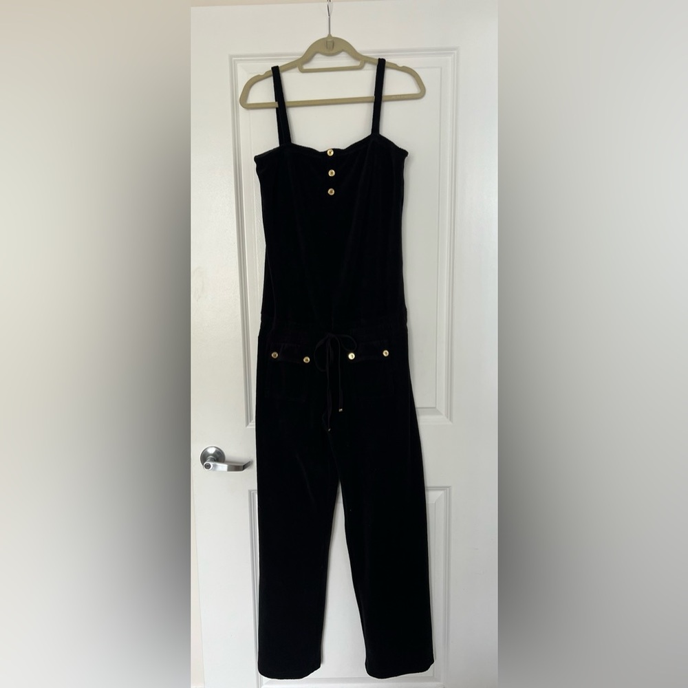 Vintage Juicy Couture Black Terry Long Romper